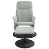 vidaXL Fauteuil inclinable avec repose-pied gris clair velours