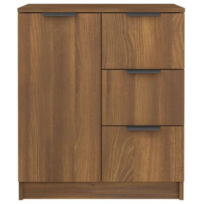 vidaXL Buffet chêne marron 60x30x70 cm Bois d'ingénierie