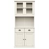 vidaXL Buffet haut VIGO blanc 78x40x175 cm bois massif de pin