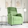 vidaXL Fauteuil de massage Vert clair velours