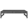 vidaXL Repose-pied de jardin 120x80 cm gris bois de pin massif