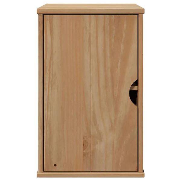 vidaXL Armoire murale de salle de bain OTTA 35x30x55 cm bois massif