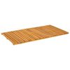 vidaXL Tapis de bain Naturel 100 x 55 cm Bois d'Acacia Massif
