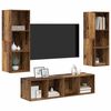 vidaXL Ensemble meuble TV 3 pcs Bois Ancien Bois d'ing&eacute;nierie