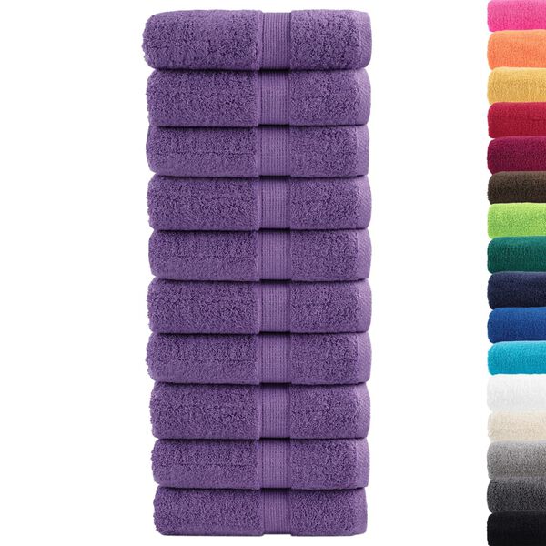 vidaXL Serviettes d'invit&eacute; de qualit&eacute; sup&eacute;rieure SOLUND 10 pcs violet