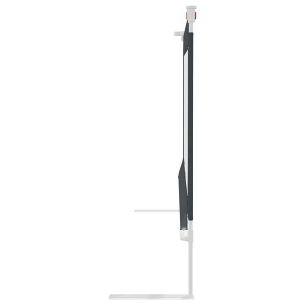 vidaXL Barri&egrave;re de s&eacute;curit&eacute; de lit d'enfant Gris fonc&eacute; 150x25 cm Tissu