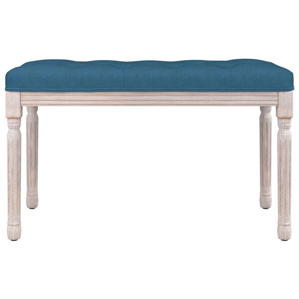 vidaXL Banc Bleu 80x40x49 cm Velours