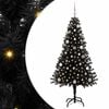 vidaXL Sapin de No&euml;l Noir 150 cm PVC
