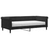 vidaXL Lit de jour avec matelas noir 90x190 cm velours