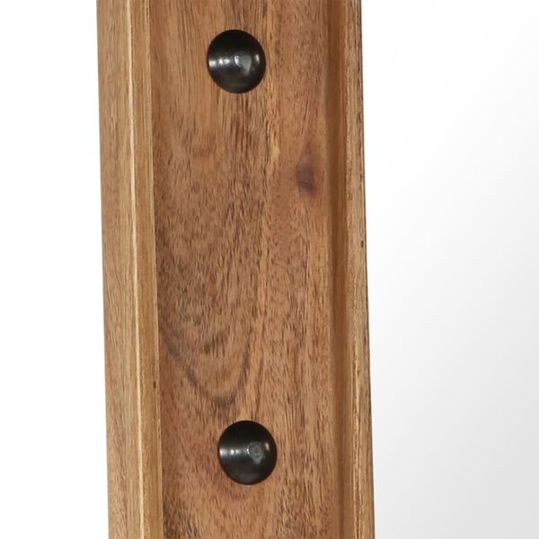 vidaXL Miroir Bois d'acacia massif 50 x 80 cm