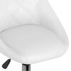 vidaXL Chaises pivotantes &agrave; manger lot de 6 blanc similicuir