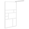 vidaXL Paroi de douche 115x195 cm ESG Verre Blanc