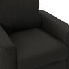 vidaXL Fauteuil Noir Tissu