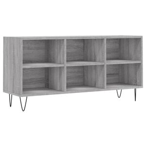 vidaXL Meuble TV sonoma gris 103,5x30x50 cm bois d'ing&eacute;nierie