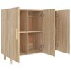 vidaXL Buffet chêne sonoma 90x34x80 cm bois d'ingénierie