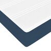 VidaXL Cadre de lit ottoman avec matelas bleu 200x200cm tissu