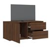 vidaXL Meuble TV Chêne marron 80x34x36 cm Bois d'ingénierie