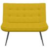 vidaXL Banc jaune 110x74x84 cm velours