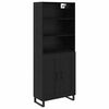 vidaXL Haut Armoire 2 pc Ch&ecirc;ne noir 69,5 x 34 x 180 cm