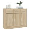 vidaXL Buffet chêne sonoma 91x28x75 cm bois d'ingénierie