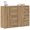 vidaXL Buffet 2 pcs Ch&ecirc;ne artisanal 60 x 31 x 84 cm Bois d'ing&eacute;nierie
