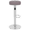 vidaXL Tabourets de bar lot de 2 taupe tissu