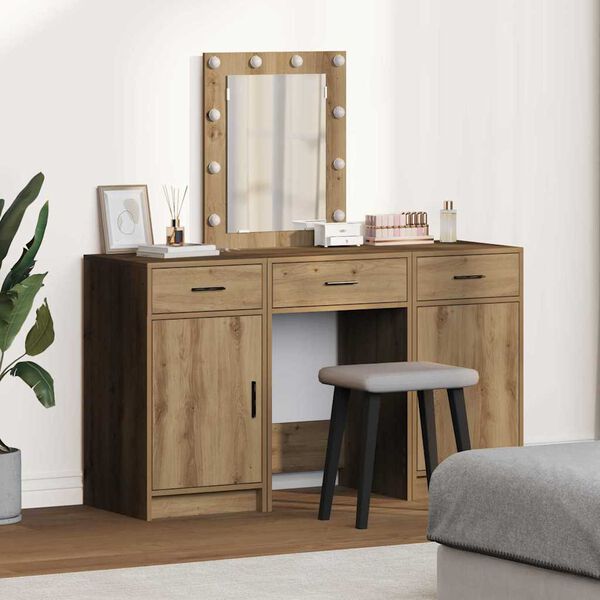 vidaXL Table de Toilette Marron 50 x 41 x 135 cm Bois d'ingénierie