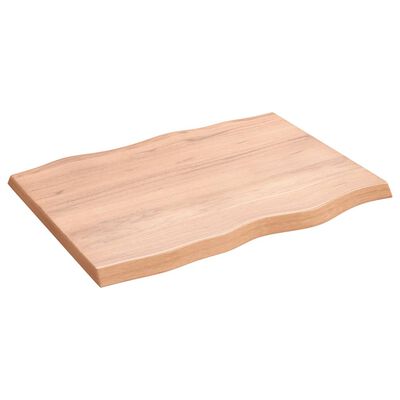 vidaXL Dessus de table bois massif traité bordure assortie