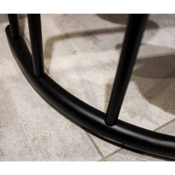 Bathroom Solutions Porte-serviettes debout 49,5x75 cm M&eacute;tal Noir