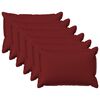 vidaXL Housse de coussin 6 pcs HOUTEN Bordeaux 40 x 60 cm