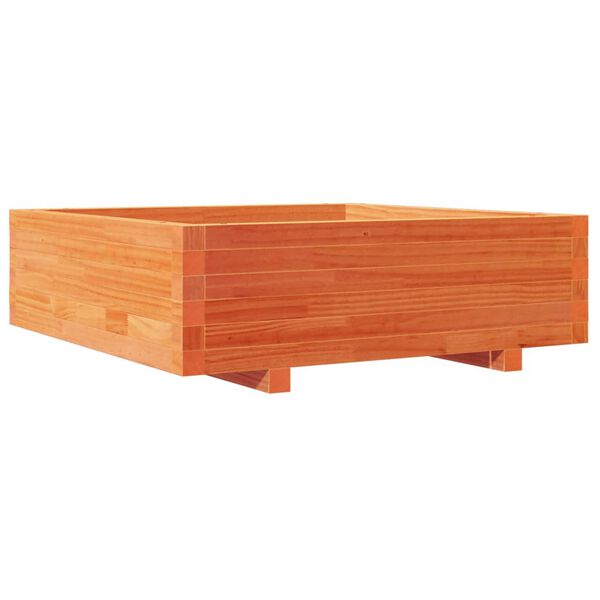 vidaXL Jardini&egrave;re cire marron 80x80x26,5 cm bois de pin massif