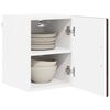 vidaXL Armoire de cuisine avec porte 2 pcs Ch&ecirc;ne brun 30 x 31 x 40 cm