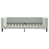 vidaXL Lit de repos sans matelas gris clair 90x200 cm velours