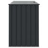 vidaXL Bo&icirc;te de Rangement de Jardin Noir 151,5 x 82 x 110,5 cm Acier