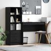 vidaXL Bureau avec tiroir 2 pcs Ch&ecirc;ne noir