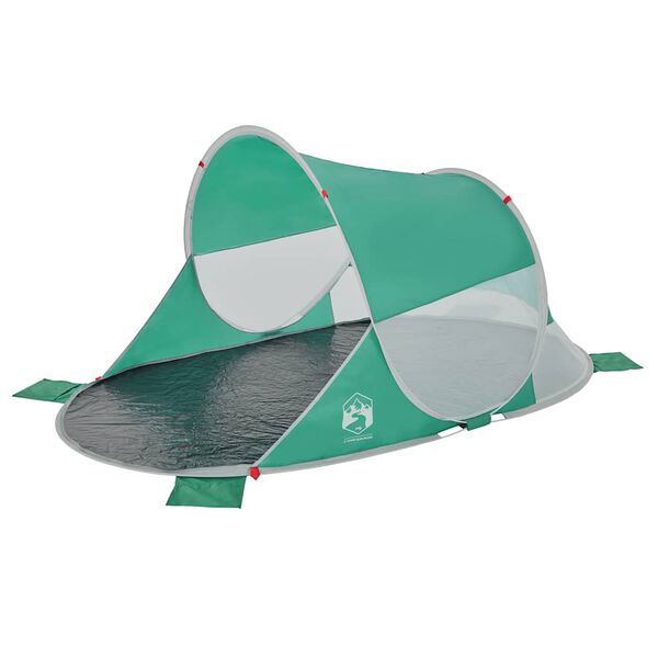 vidaXL Tente de plage vert d'eau escamotable imperméable