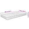 vidaXL Matelas en mousse à mémoire de forme 200 x 90 x 17 cm doux