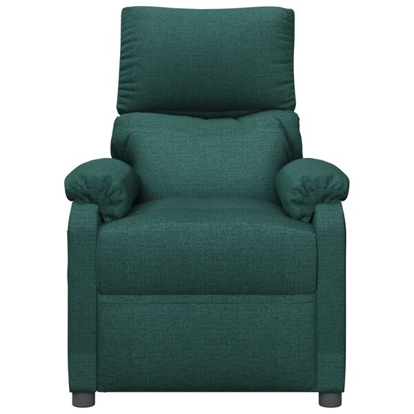 vidaXL Fauteuil inclinable &eacute;lectrique Vert fonc&eacute; Tissu