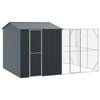 vidaXL Cage pour oiseaux Anthracite 425 x 304 x 247 cm Acier galvanis&eacute;
