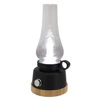 Eurotrail Lampe de camping à LED Wind bambou noir