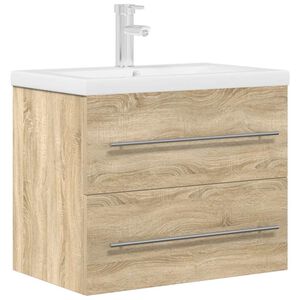 vidaXL Ensemble de meubles de salle de bain 2 pcs ch&ecirc;ne sonoma