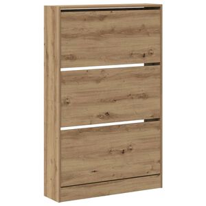 vidaXL Cabinet &agrave; chaussures 80 x 21 x 125,5 cm Bois d'ing&eacute;nierie