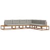 vidaXL Ensemble de canap&eacute;s d'ext&eacute;rieur 6 pc Gris Naturel et Clair