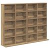 vidaXL Meuble CD 2 pc Ch&ecirc;ne artisanal 65 x 23,5 x 97,5 cm