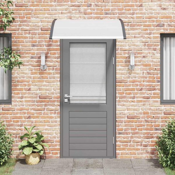 vidaXL Auvent de porte 120 x 100 cm PC