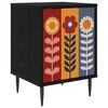vidaXL Table de chevet ESSEN Ch&ecirc;ne noir 36 x 33 x 51 cm