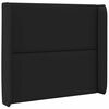 vidaXL Oreille de t&ecirc;te de lit Noir 80 x 16 x 4 cm PVC
