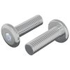 vidaXL Vis 2 pcs Argent&eacute; 8 x 25 mm Acier