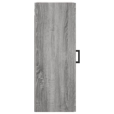 vidaXL Armoire murale sonoma gris 34,5x34x90 cm