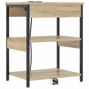 vidaXL Cabinet de chevet Ch&ecirc;ne Sonoma 41 x 31 x 51 cm